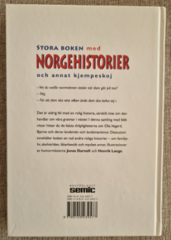 STORA BOKEN med NORGEHISTORIER och annat kjempeskoj