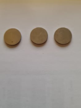 3 GETTONE TOKEN JETON ECLIPSE MADE IN ENGLAND - sällsynta polletter