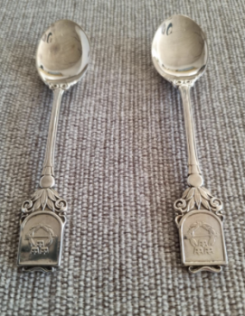 Vintage, ett par av skedar