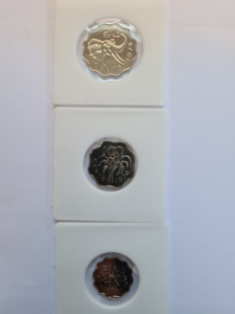 1974 5 uncirculated Swaziland coins in mint condition