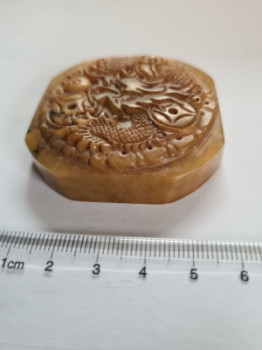 Chinese seal stamp in Jade / Kinesisk sigillstämpel i jade